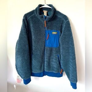 LL Bean sherpa fleece jacket